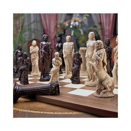 Design Toscano Gods of Greek Mythology Chess Set Pieces