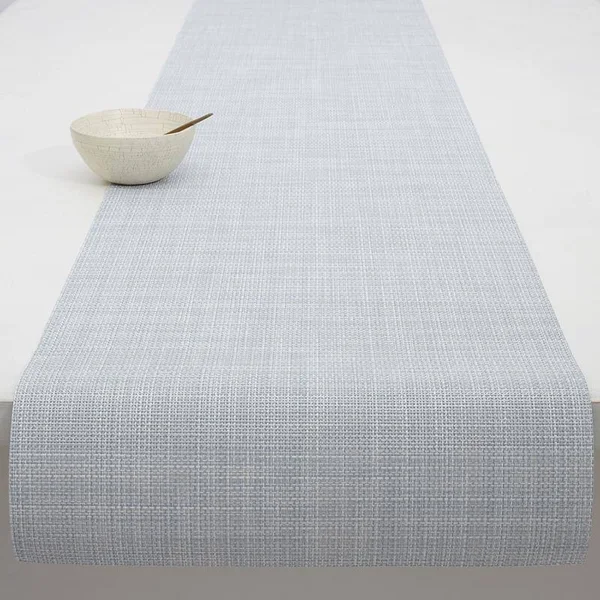 Chilewich Mini Basketweave Table Runner - Dark Walnut, 14 x 72
