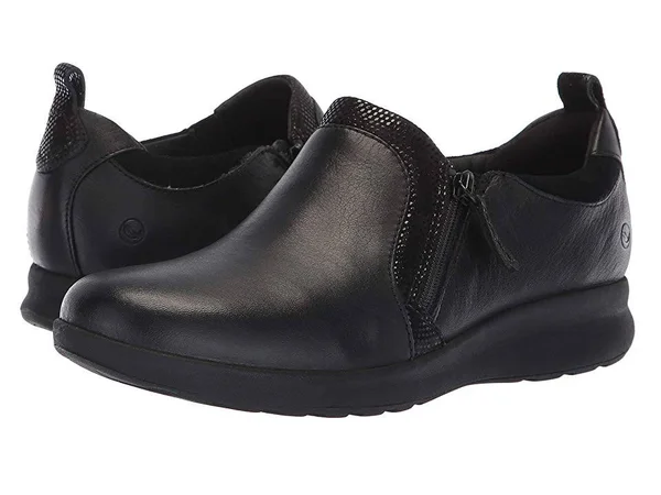 Clarks Un Adorn Zip 9.5 Women's Black