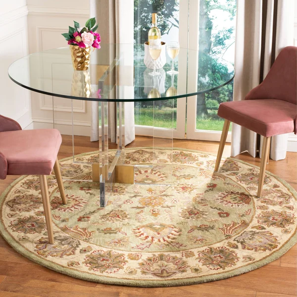 Safavieh Heritage HG343A Area Rug - Green/Gold, Size: 5& x 8&