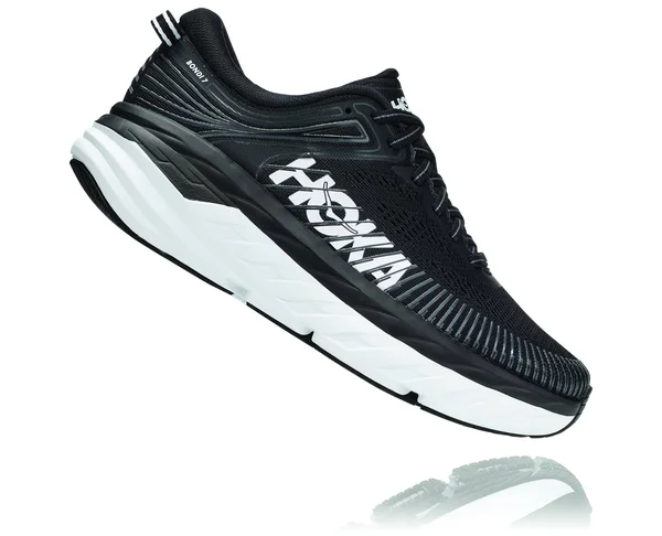 Hoka One One Women's Bondi 7 Black-White - 12