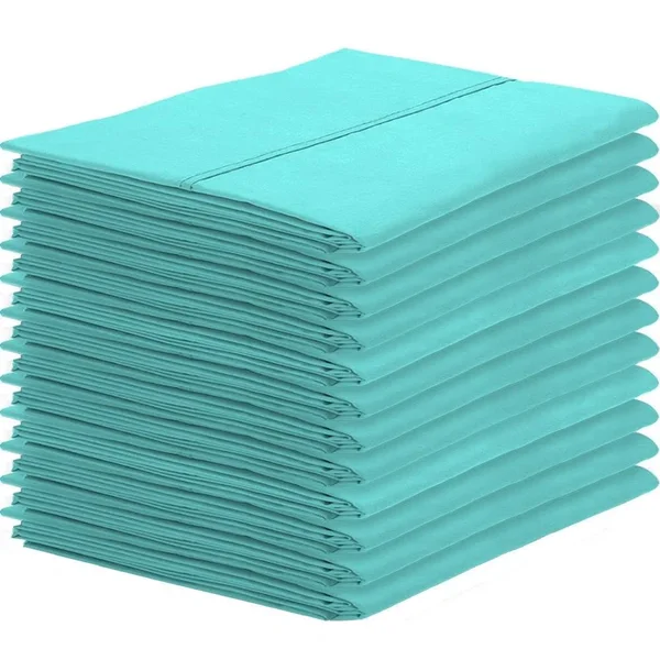Bare Home Wholesale Bulk Pack Microfiber Pillowcases Hypoallergenic - King - 24 Pack - Turquoise