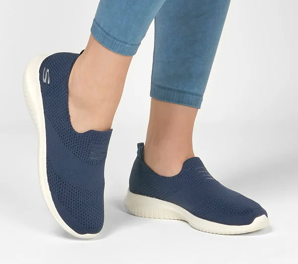 Skechers Women's Ultra Flex Harmonious Slip-On Shoe, Dark Navy