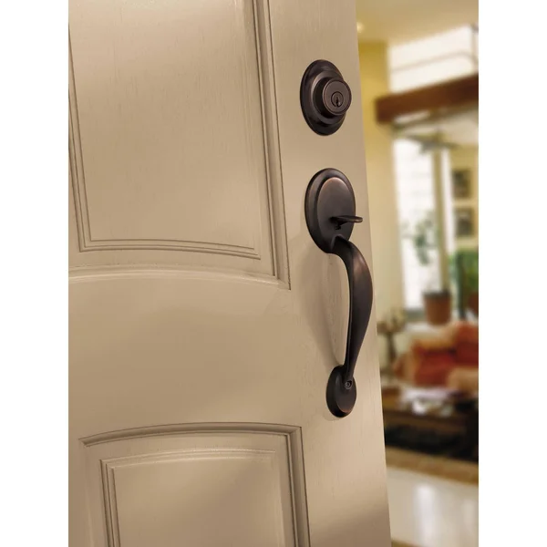 Kwikset, Dakota Handleset, Single Cylinder, Satin Nickel, 687DA 15
