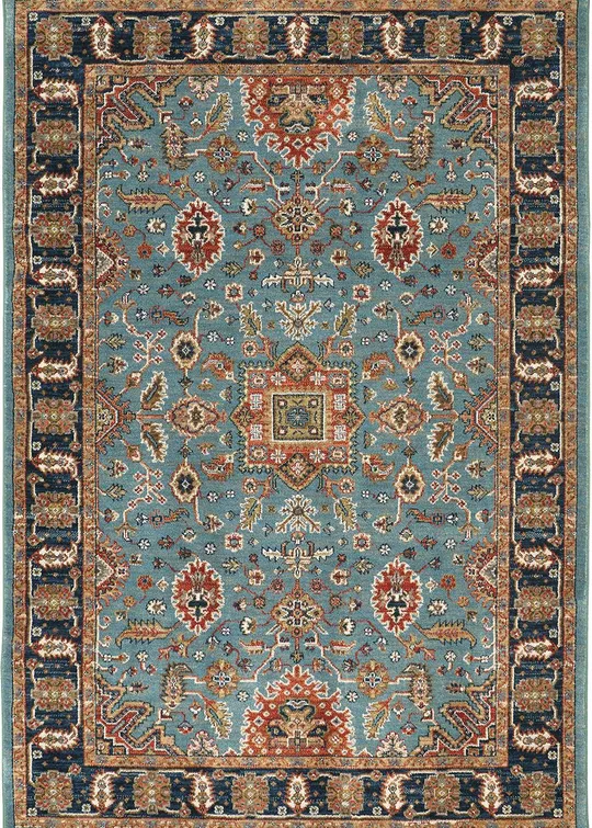 Karastan Spice Market Deir Aquamarine 8& x 11& Area Rug