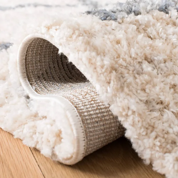 Safavieh Berber Fringe Shag 627 Area Rug - Cream, Grey, 6& x 9& Rectangle