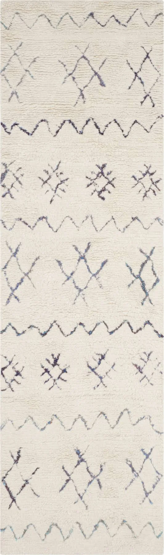 Safavieh Casablanca Shag CSB213A Ivory - Multi 4& x 6& Area Rug