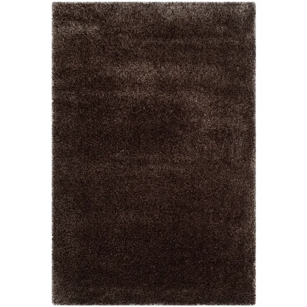 Safavieh Charlotte Shag Brown Rug; 4& x 6&