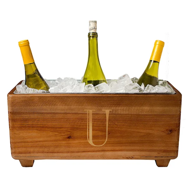 Cathy&s Concepts Personalized Wooden Wine Trough