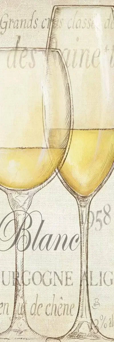 Daphne Brissonnet Canvas Art Prints - Les Blancs ( Food & Drink > Drinks > Wine art)