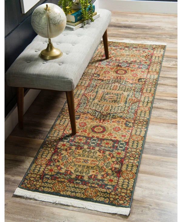 Unique Loom Jackson Palace Rug (Blue - 2&7x22 x 10& Runner)
