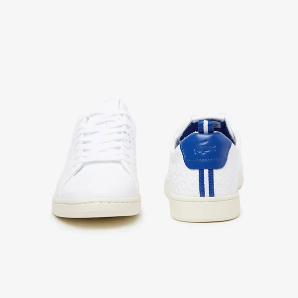 Lacoste Men's Carnaby Evo Sneaker, White/Dark Blue