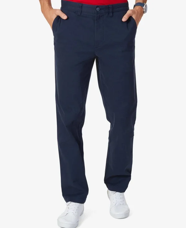 Nautica Men's Classic-Fit Stretch Deck Pants - True Navy