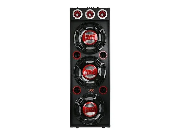 QFX SBX412300BT Speaker - 4000W - Bluetooth - Black/Red