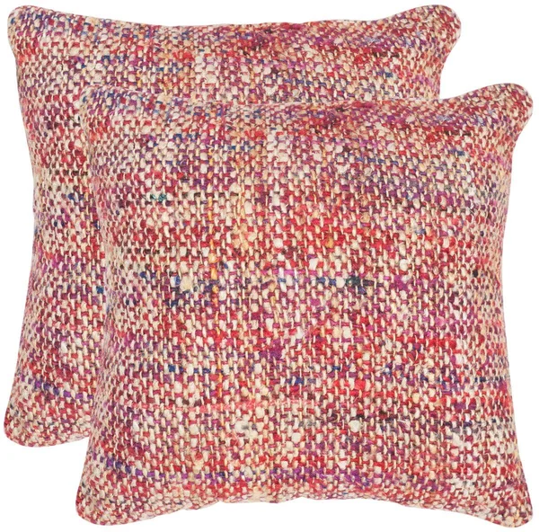 Safavieh Eggplant Carrie Throw Pillow Set of 2