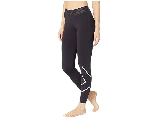 2XU Women's Thermal Compression Tights - Black/Silver - Large