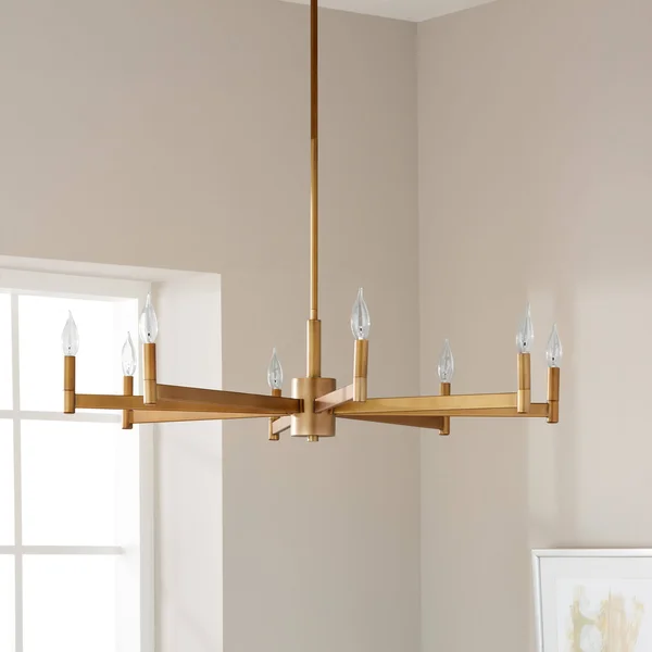Kichler - Erzo 8 Light Chandelier Natural Brass 43857NBR