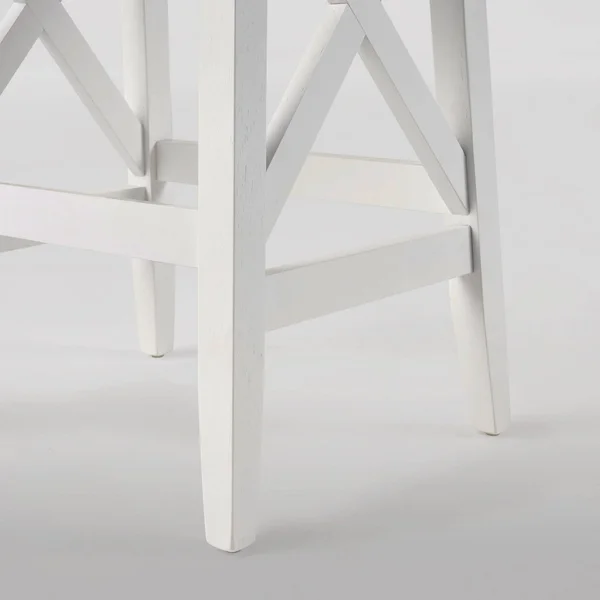 Set of 2 Heffley Contemporary Farmhouse Wooden Counter Height Barstools White - Christopher Knight Home