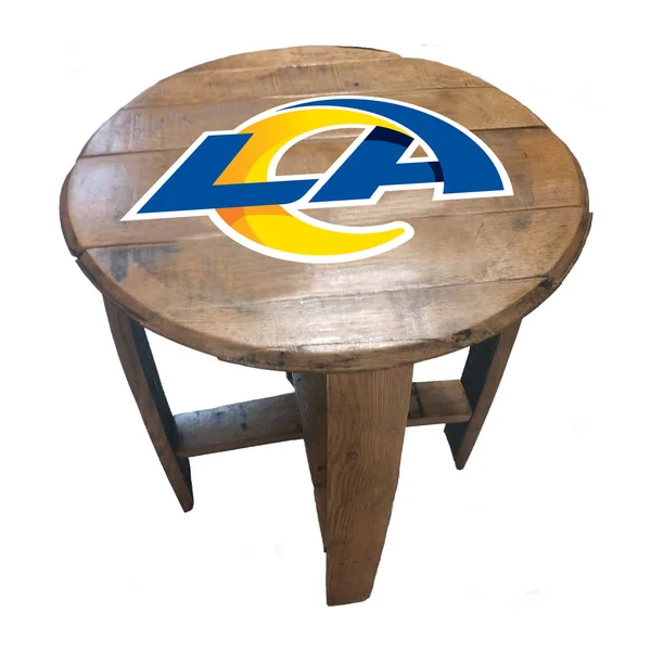 Imperial International 629-1035 Los Angeles Rams Oak Barrel Table