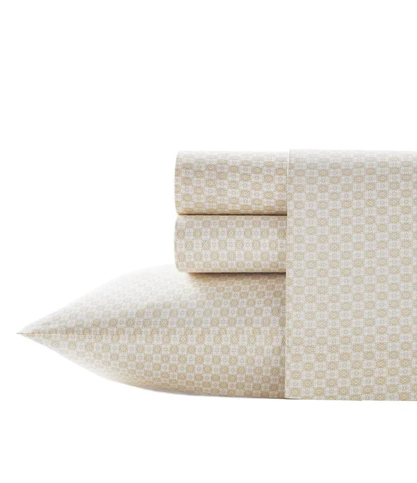 Tommy Bahama Batik Squares Yellow Sheet Set (King)