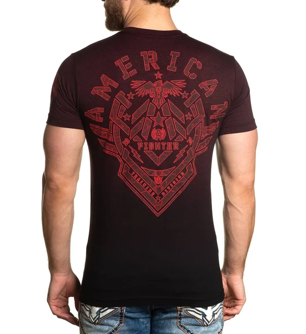 American Fighter Kendleton T-Shirt - Red/Black XX-Large, Men's