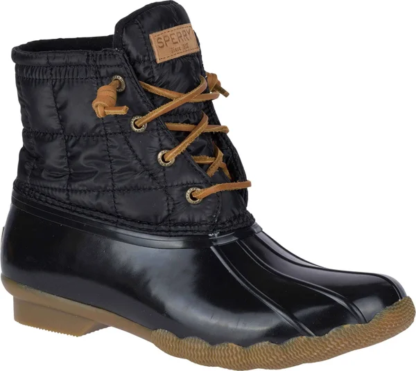 Sperry Top-Sider Women's Saltwater Boot Black 8.5