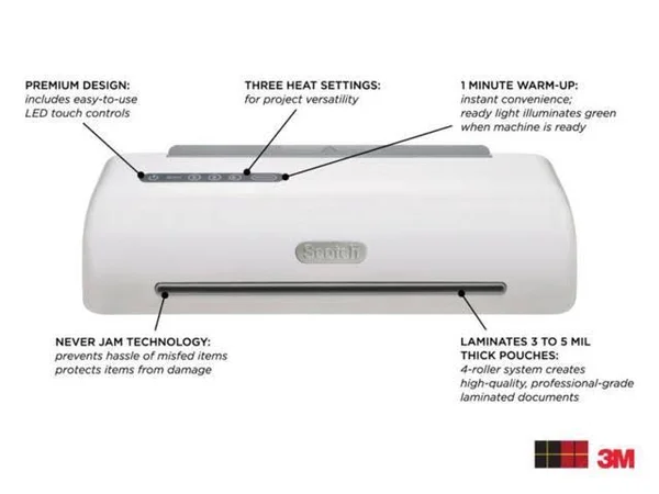 Scotch 4-roller Thermal Laminator - White
