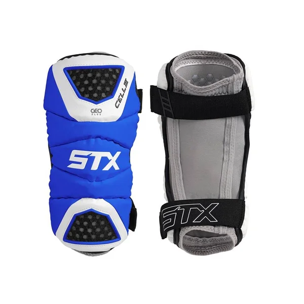 STX Cell III Lacrosse Arm Pads - White, M