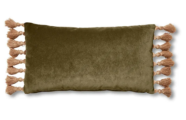 Lou 12x23 Lumbar Pillow - Balsam Velvet - Green