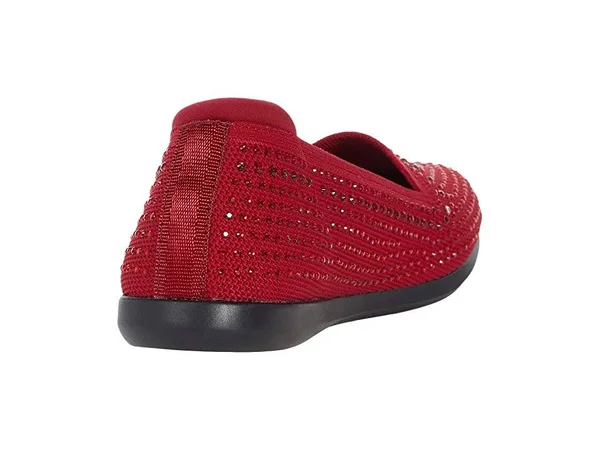 Clarks Carly Dream Women's Shoes Red Knit/Sparkles : 6.5 B - Medium