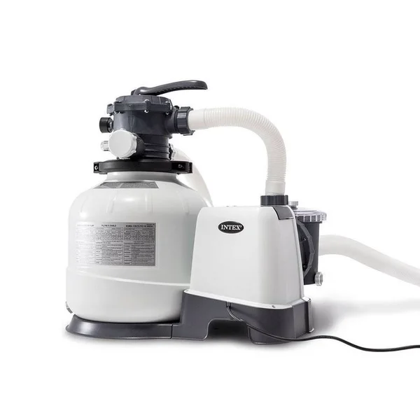 Intex - 2800 GPH Above Ground Pool Sand Filter Pump with Deluxe Pool Maintenance Kit