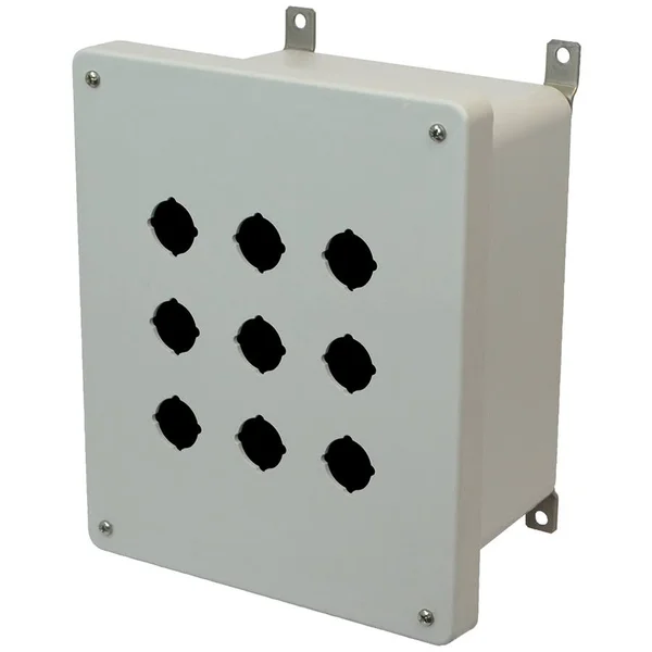 Allied Moulded Products, AM1086P9, Push Button Enclosure, 10.14H x