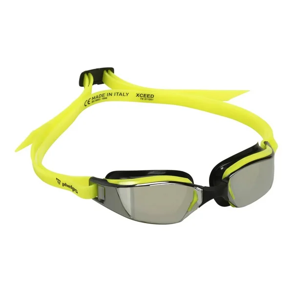 Phelps Xceed Mirrored Swim Goggles - Yellow