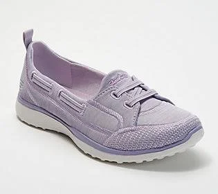 Skechers Microburst Washable Bungee Slip-OnShoes -Topnotch, Size 10 Wide, Lavender