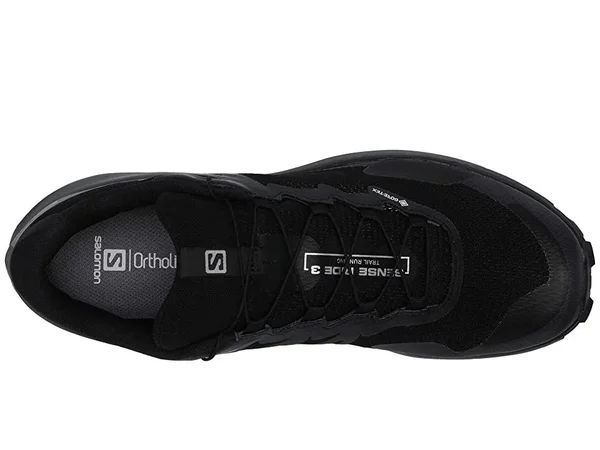Salomon Men's Sense Ride 3 GTX Invisible Fit Shoe, Size: 10, Black