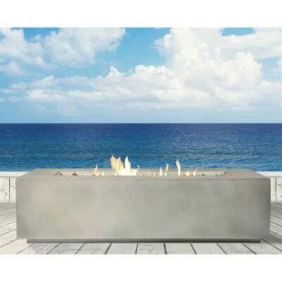 Aly Fiber Reinforced Concrete Propane Fire Pit Table AllModern Finish: Natural Concrete - Size: 16x22H x 42x22W x 20x22D