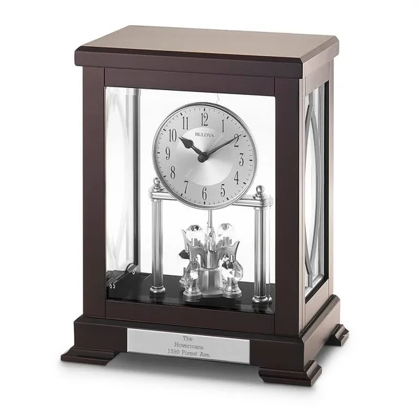 Bulova Empire Anniversary Clock - Wood/Plastic, Things Remembered