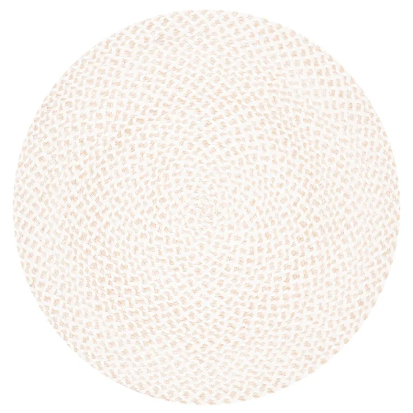 Safavieh 5& x 5& Round Braided BRD801A Ivory Rug