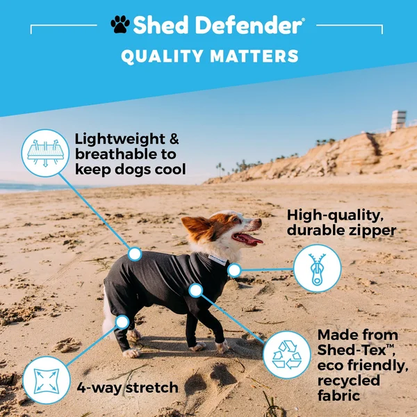 Shed Defender Shedding Dog Bodysuit, Royal Blue, Small
