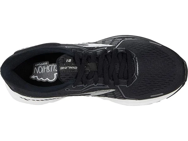 Brooks Adrenaline GTS 21 Women's Running Shoes Black Pearl/White : 12 D - Wide