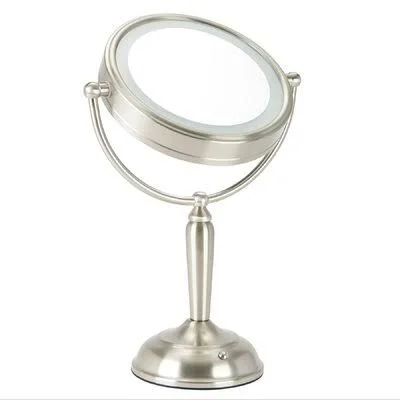 Ceylon Double-Sided Glam Lighted Magnifying Makeup, Shaving Mirror Rosdorf Park