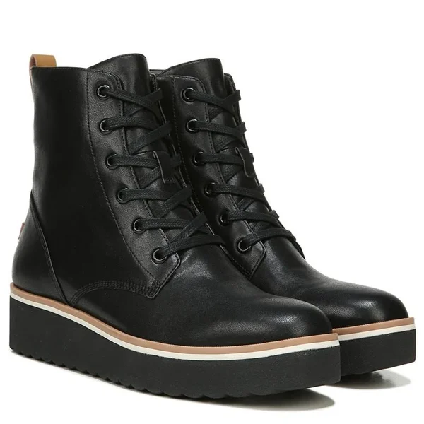 Women's Dr. Scholl&s Local Platform Boot - Size 8.5 M - Black