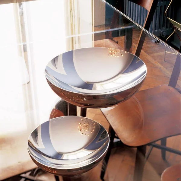 Alessi Double Bowl Red