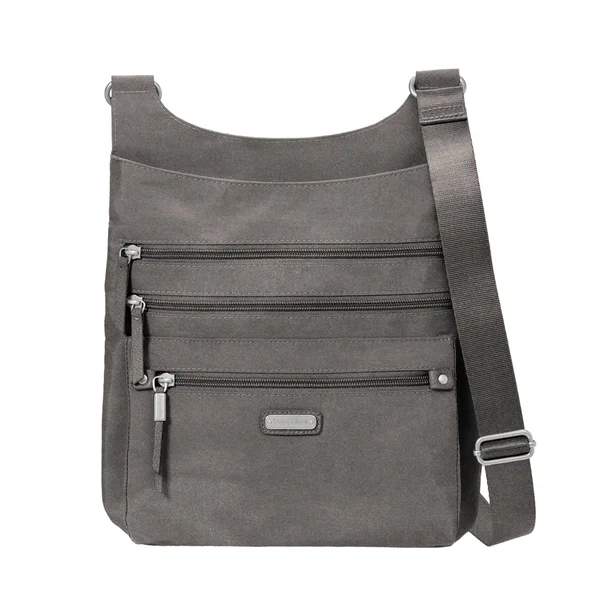 Baggallini Around Town Bagg with RFID Phone Wristlet Sterling Shimmer
