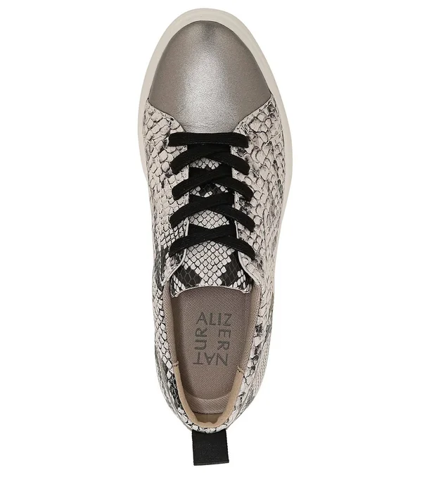 Naturalizer Women's Yarina Leather Sneakers - Alabaster - Size 5.5