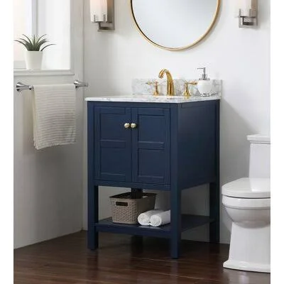 Aula 24x22 Single Bathroom Vanity Andover Mills Base Finish: Blue