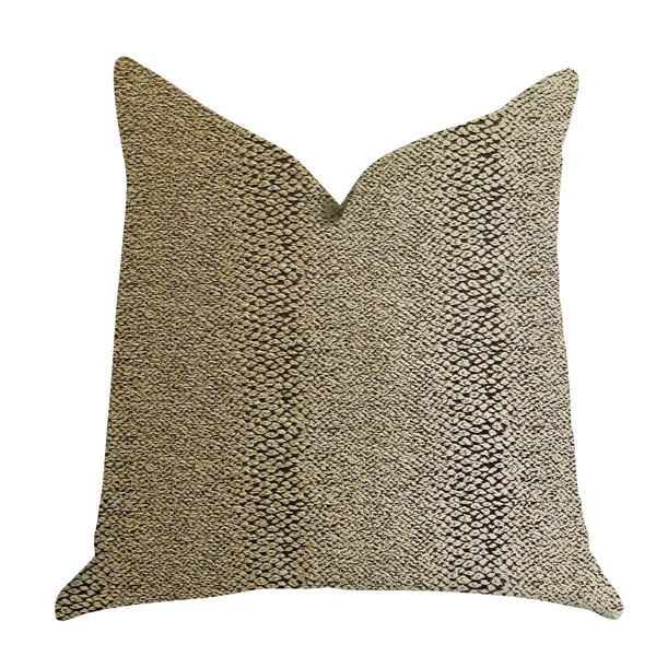 Plutus 20x22 x 26x22 Shimmer Luxury Throw Pillow in Gold Metallic