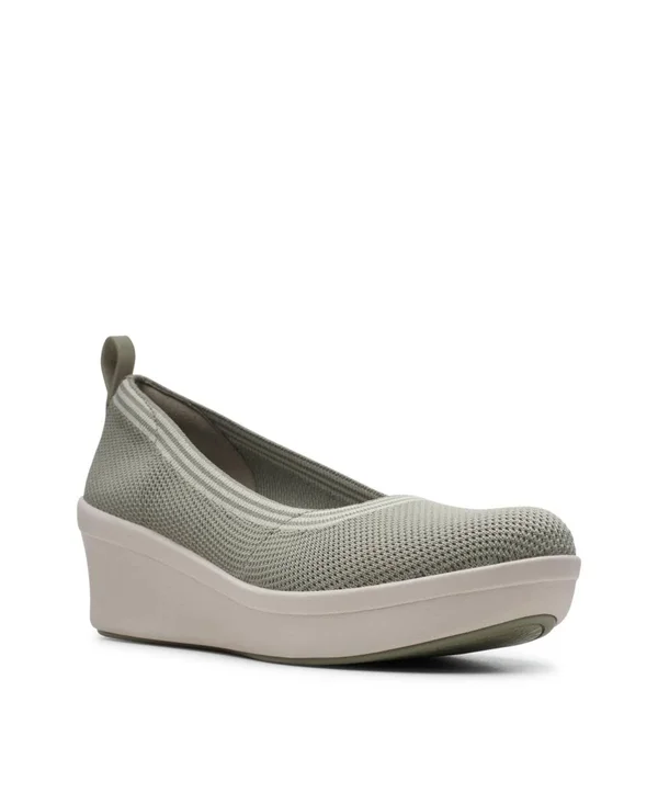 Clarks Cloudsteppers Women's Step Rose Fern Shoes - Dusty Olive Textile