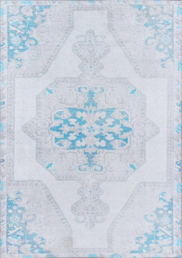 Momeni Afshar Area Rug - Grey, 3& x 5&