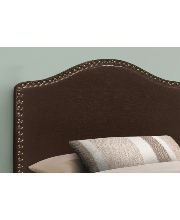 Monarch Bed - Twin size - Grey Linen Headboard Only